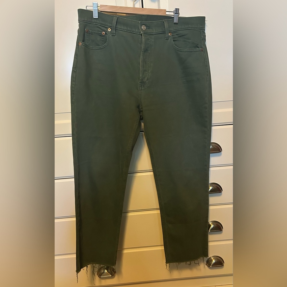 GAP Green Cheeky Straight High Rise Jeans
